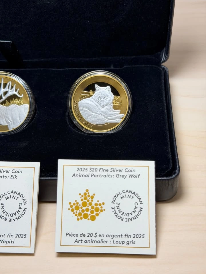 2025 Royal Canadian Mint Animal Portraits 3-Coin Set - photo 4