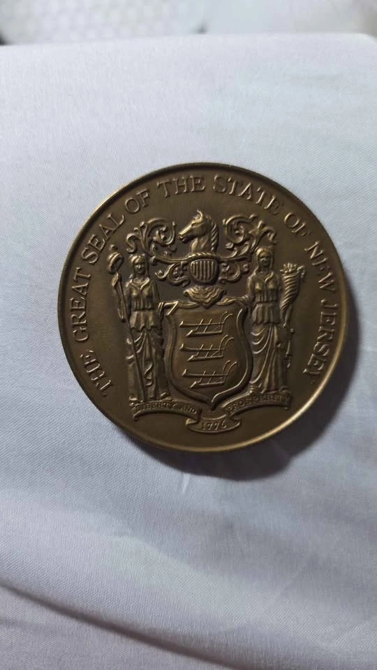 1976 NJ American Revolution Bicentennial Bronze Medal - Medallic - photo 2