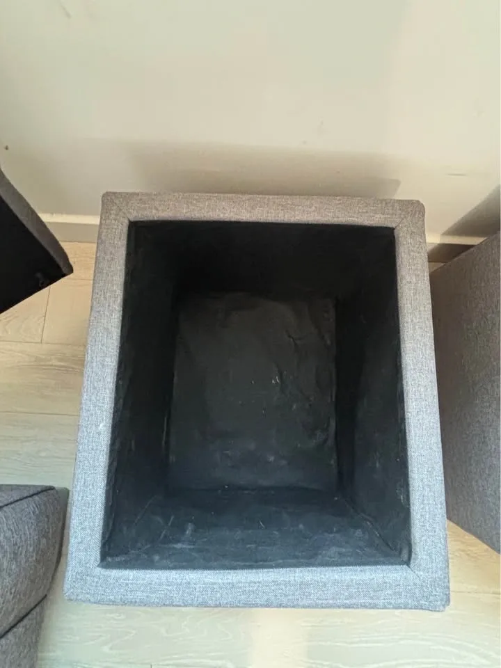 2 Small Ottomans - photo 3