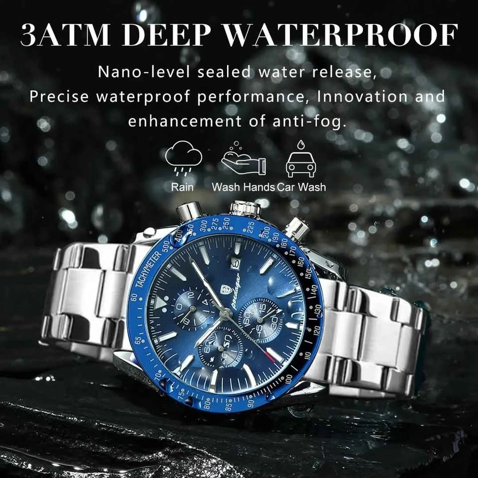 Stylish Waterproof Men's Chronograph Watch - Luminous - photo 2