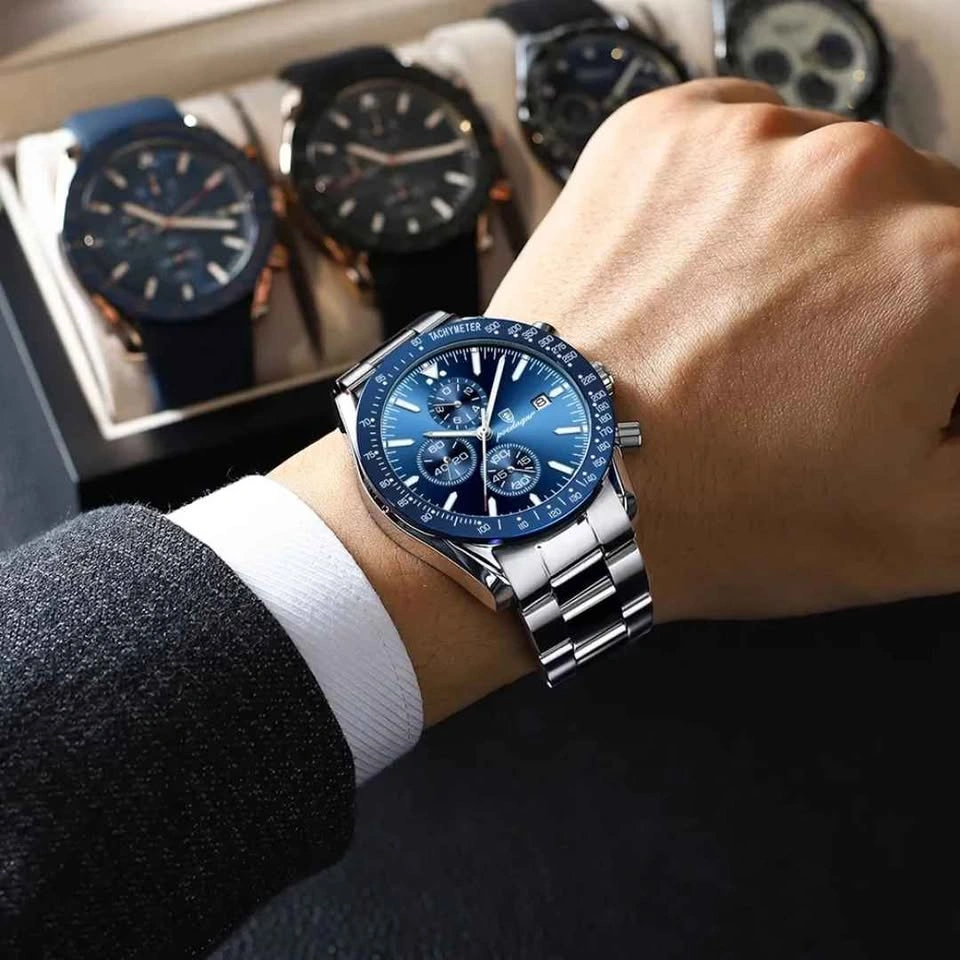 Stylish Waterproof Men's Chronograph Watch - Luminous - photo 5