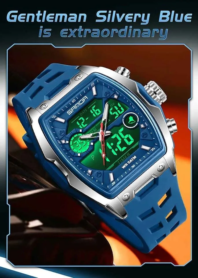 🔥 Top Brand Men’s Military Sport Watch – Big Dial, Dual Display, - photo 2