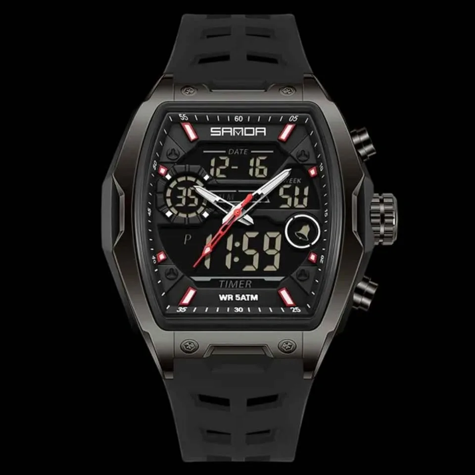 🔥 Top Brand Men’s Military Sport Watch – Big Dial, Dual Display, - photo 3