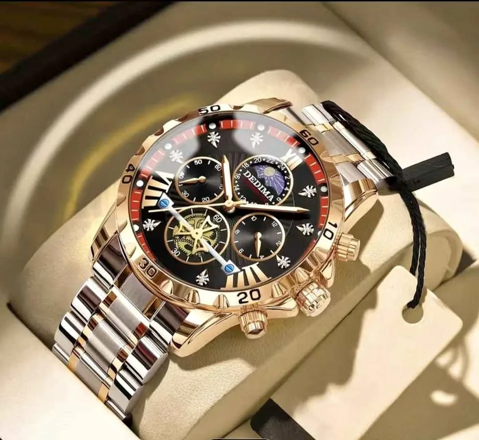 🔥 Men’s Luxury Quartz Watch – Elegant, Waterproof, Luminous | Gr