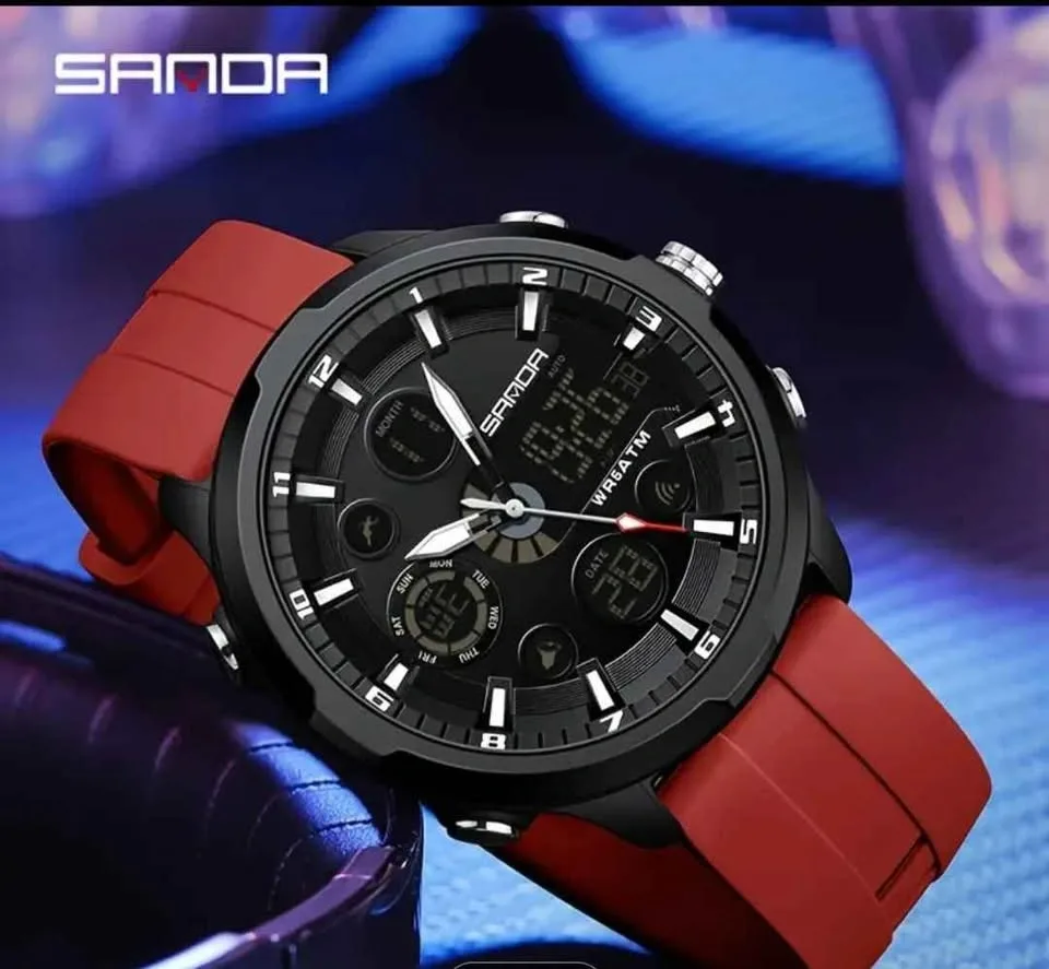 Men’s Military Sport Watch – Dual Display, Waterproof - photo 3