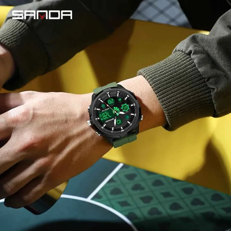 Men’s Military Sport Watch – Dual Display, Waterproof - photo 5