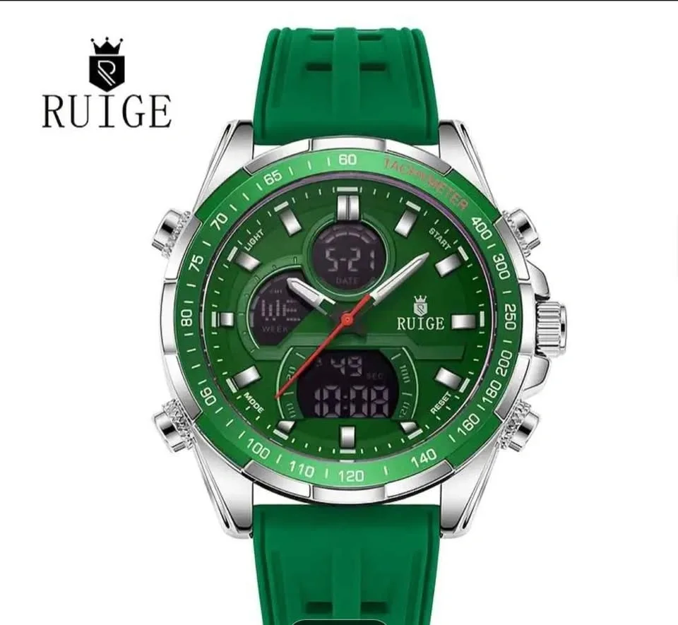 Ruige Luxury Digital Analog Sports Watch - Luminous Display, Sil - photo 4