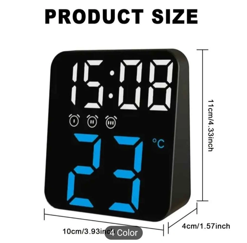 LED Alarm Clock & Temperature Display - photo 2