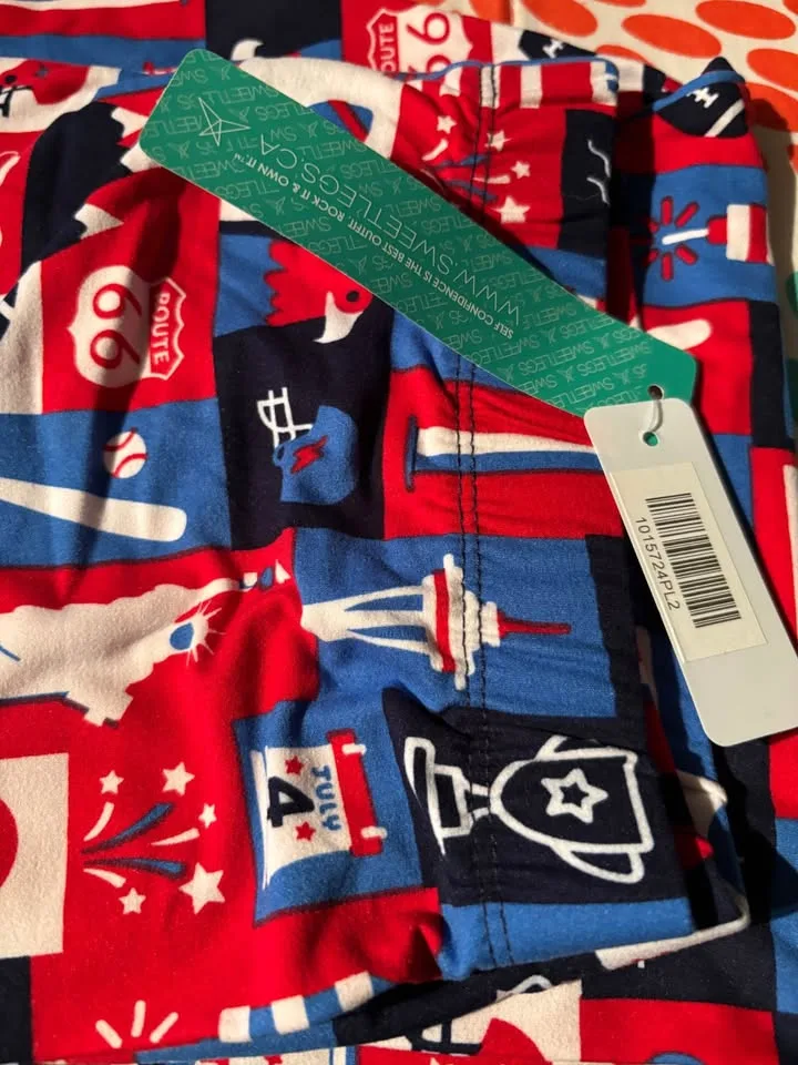 Sweetlegs America Leggings 3X New image indicator(2)