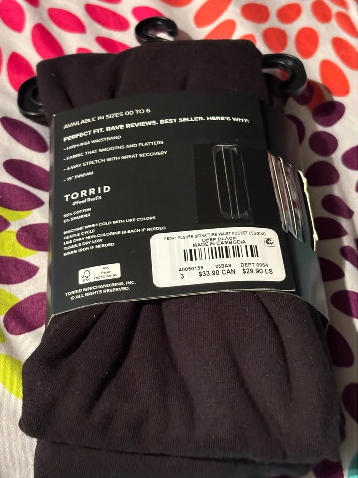 Torrid Black 3x pedal pushers - photo 2