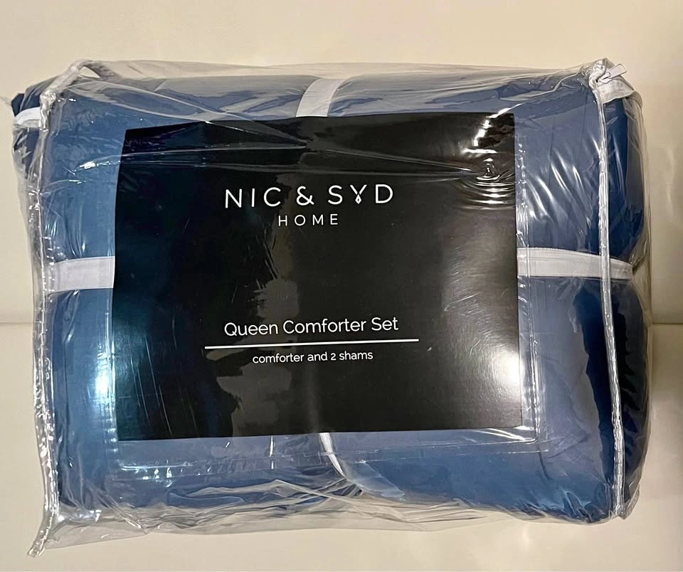 Blue Queen Comforter & Shams Set