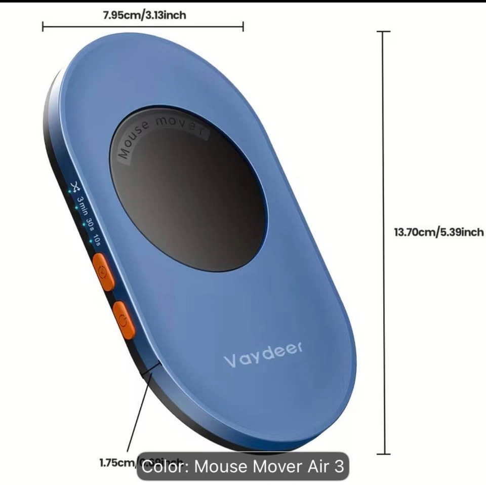 Vaydeer Ultra Slim Mouse Mover, Air 3 Mouse Jiggler - photo 5