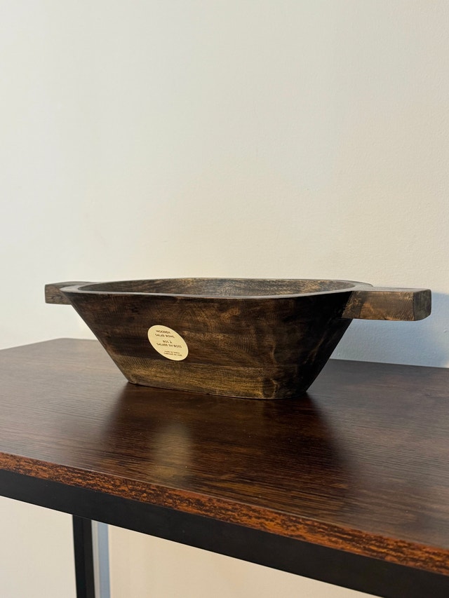 Handcrafted Wooden Bowl - Made in India - photo 3