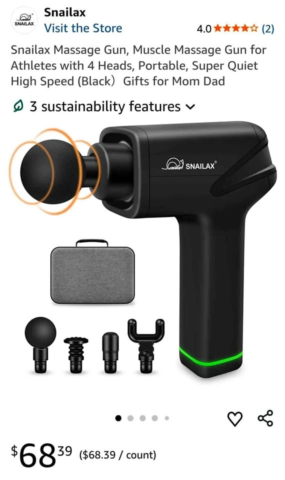 Snailax Massage Gun SL-491 with Case