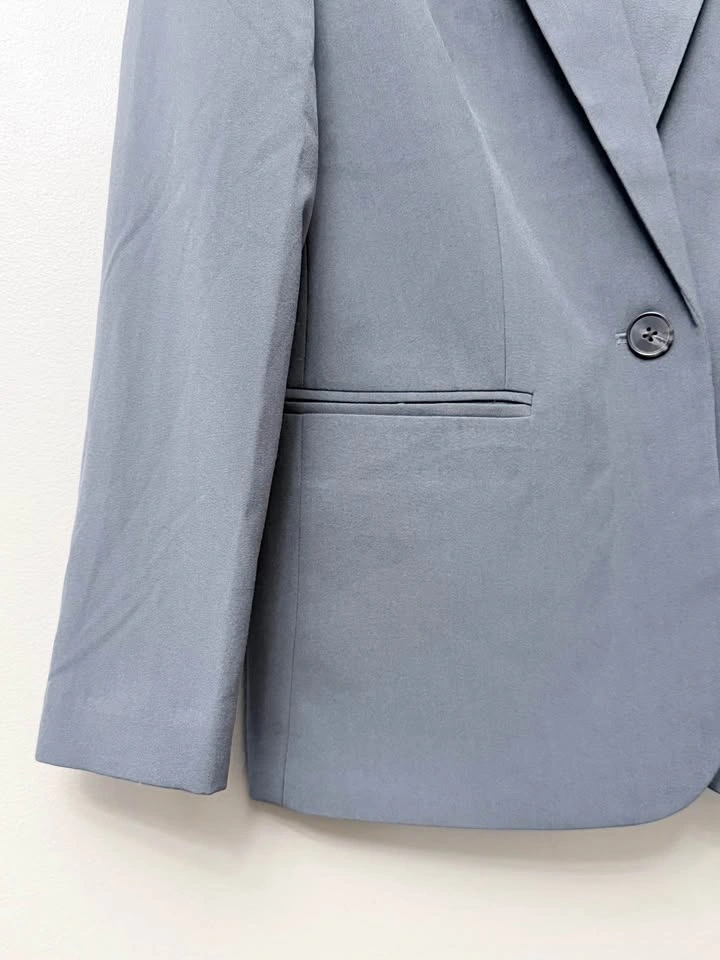 Vero Moda Single-Button Tailored Blazer - Grey - Size S - photo 4