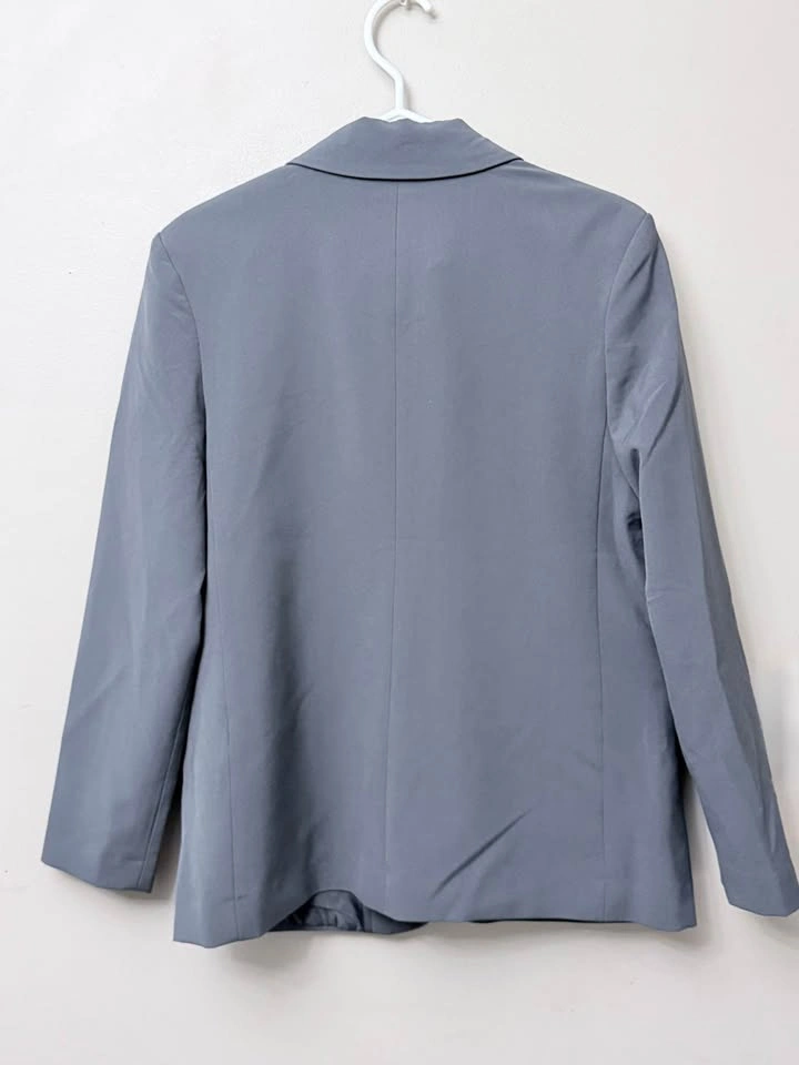 Vero Moda Single-Button Tailored Blazer - Grey - Size S - photo 5
