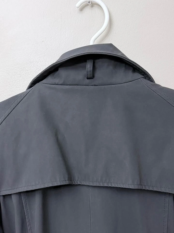 Woman Majora Double-Breasted Trench Coat Dark Grey Size M - photo 5