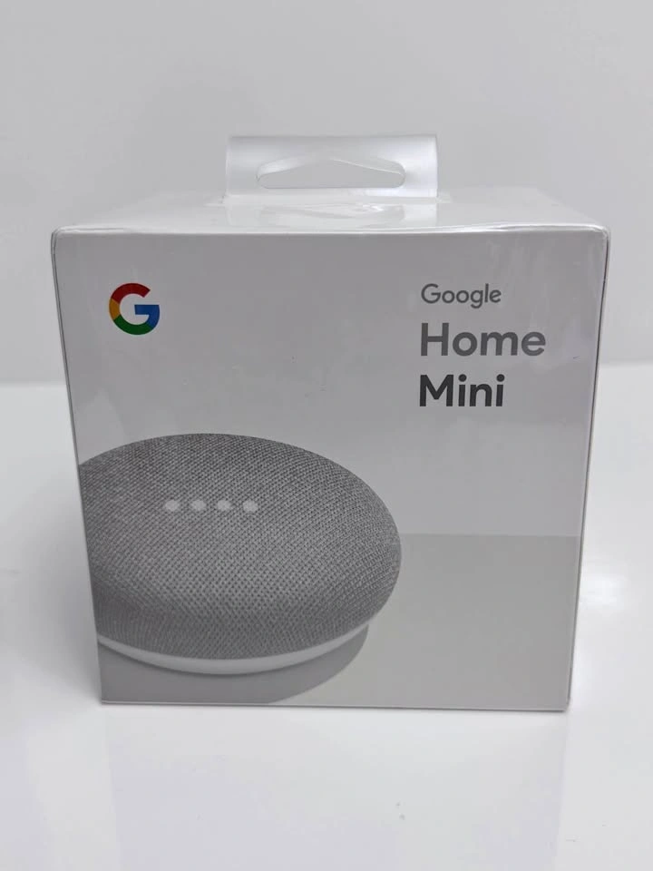 Google Home Mini Smart Speaker NEW SEALED Chalk - Google Assista