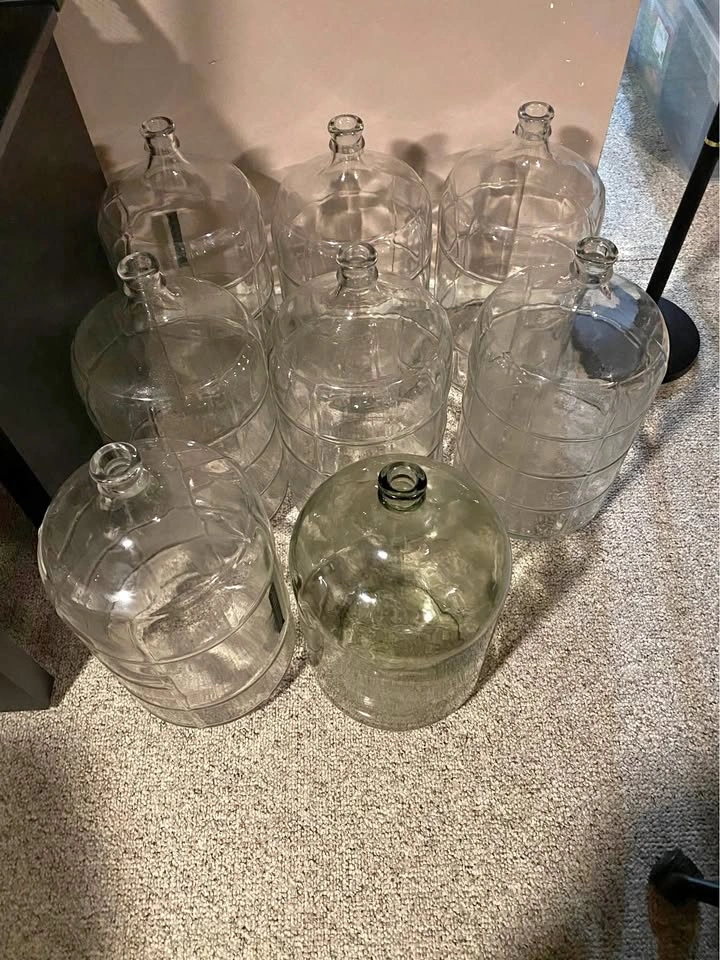 6 Gallon Glass Bottles - 8 Available