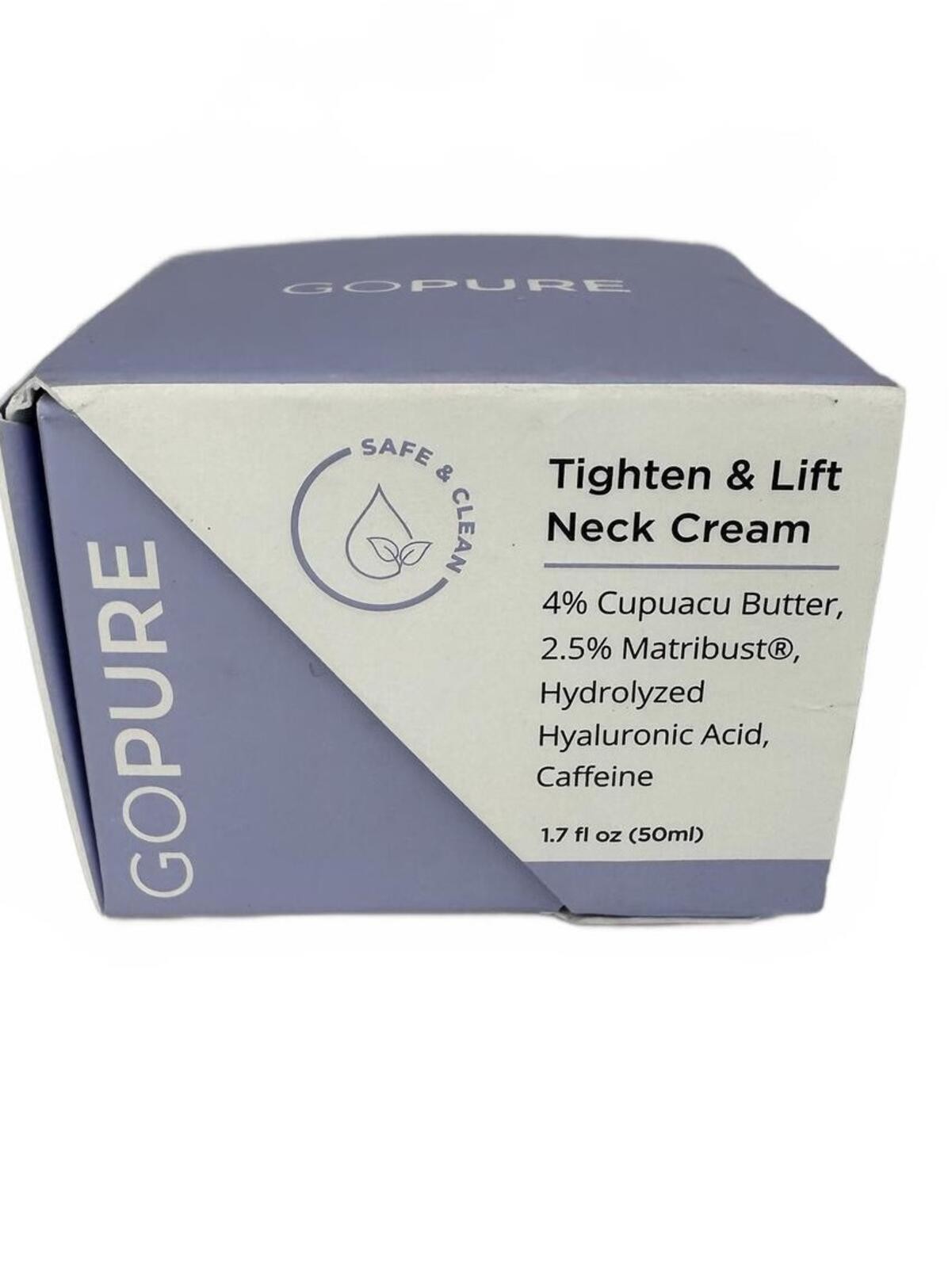 goPure Tighten Lift Neck Cream 1.7oz Firming Anti Aging EXP 08/2