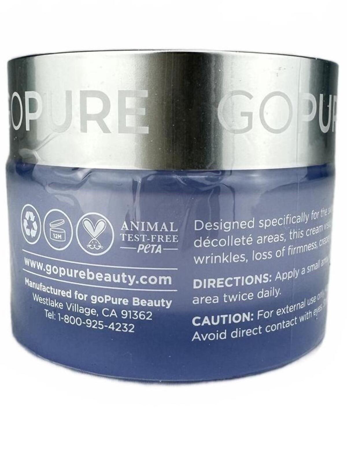 goPure Tighten Lift Neck Cream 1.7oz Firming Anti Aging EXP 08/2 - photo 3