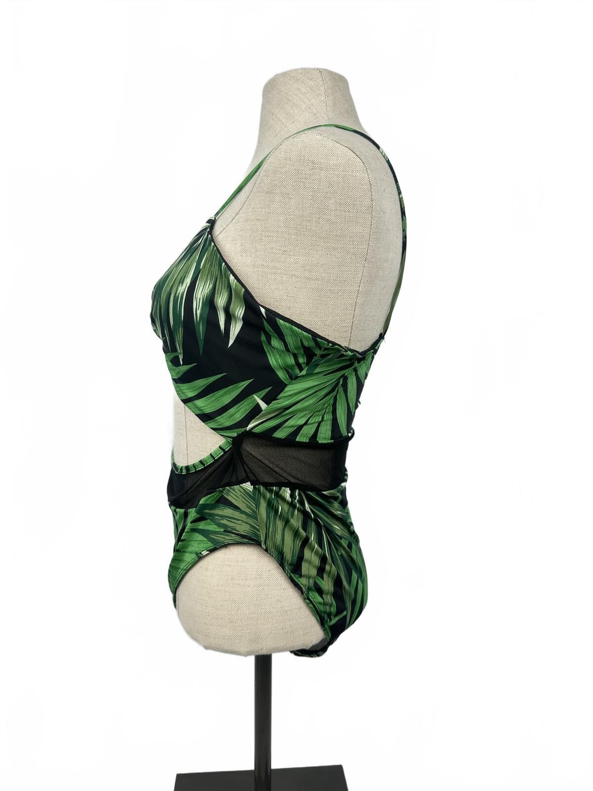 Fashion Nova 2pc Tropical Swimsuit & Mesh Robe Set L NWOT - photo 4