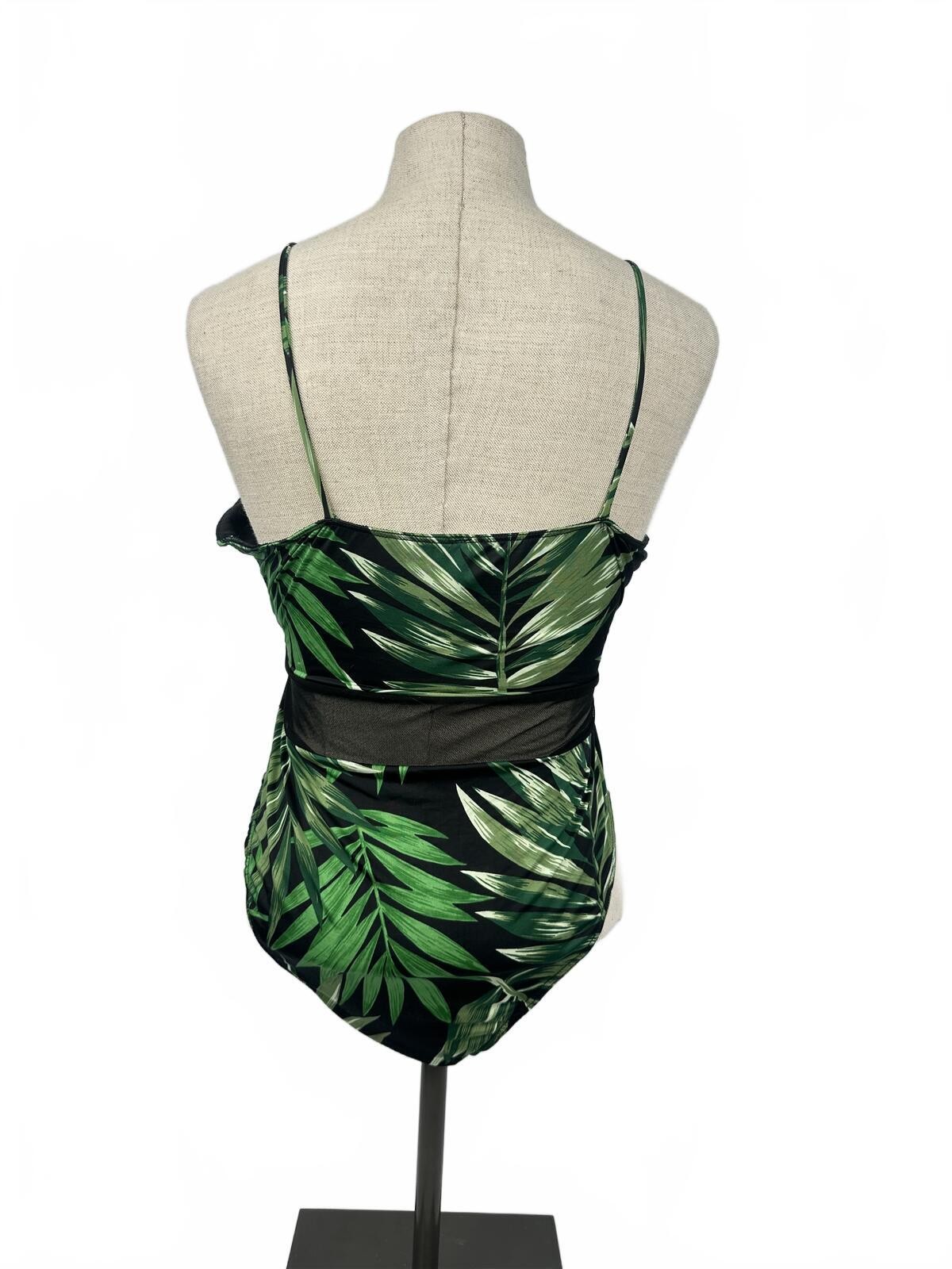 Fashion Nova 2pc Tropical Swimsuit & Mesh Robe Set L NWOT - photo 5