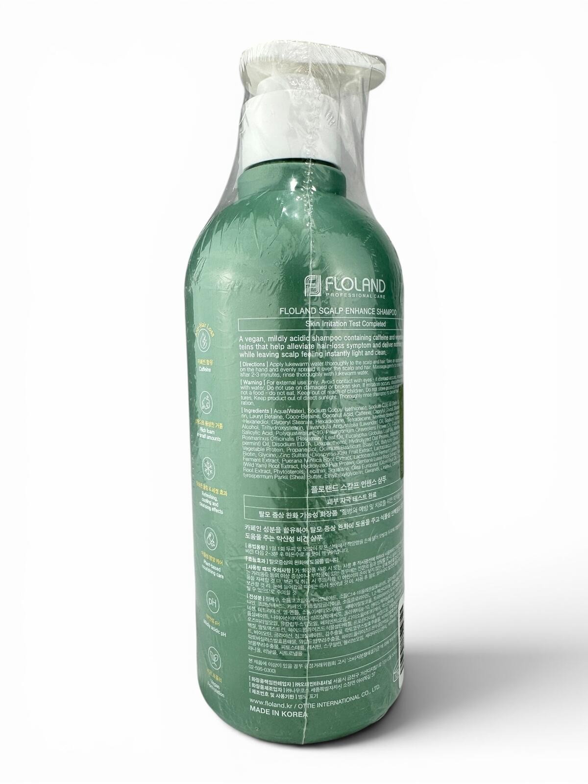 Floland Scalp Enhance Shampoo Anti Hair Loss Caffeine Biotin 500 - photo 2