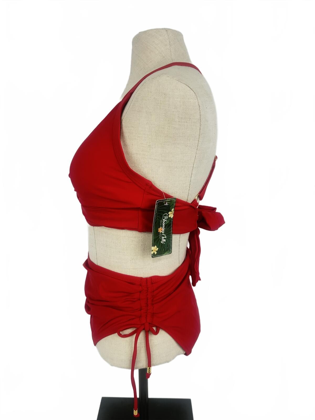 Red High Waisted Bikini Set M NWT - photo 5