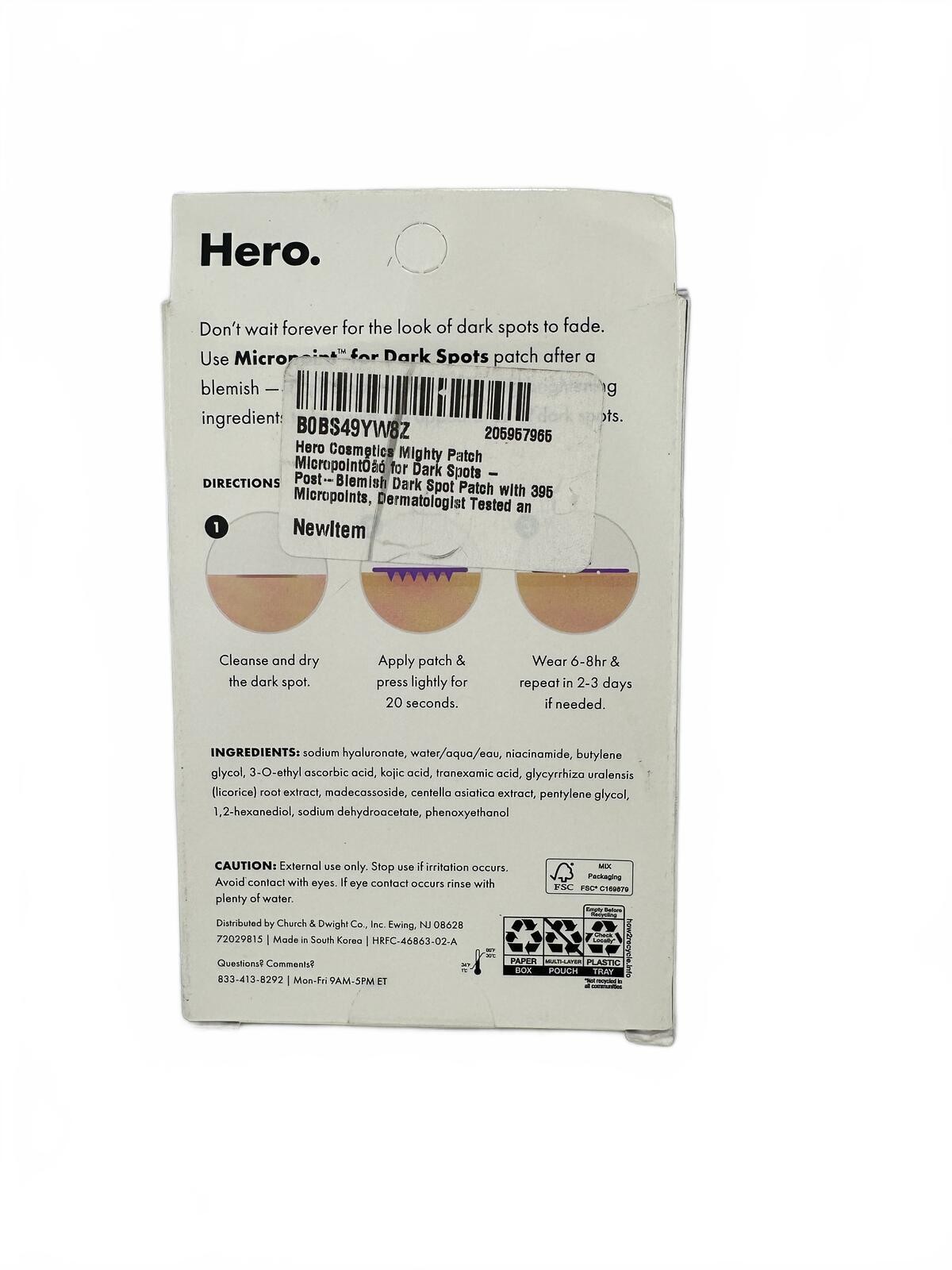 Hero Mighty Patch Micropoint Dark Spots 8ct Acne Treatment EXP 2 - photo 2