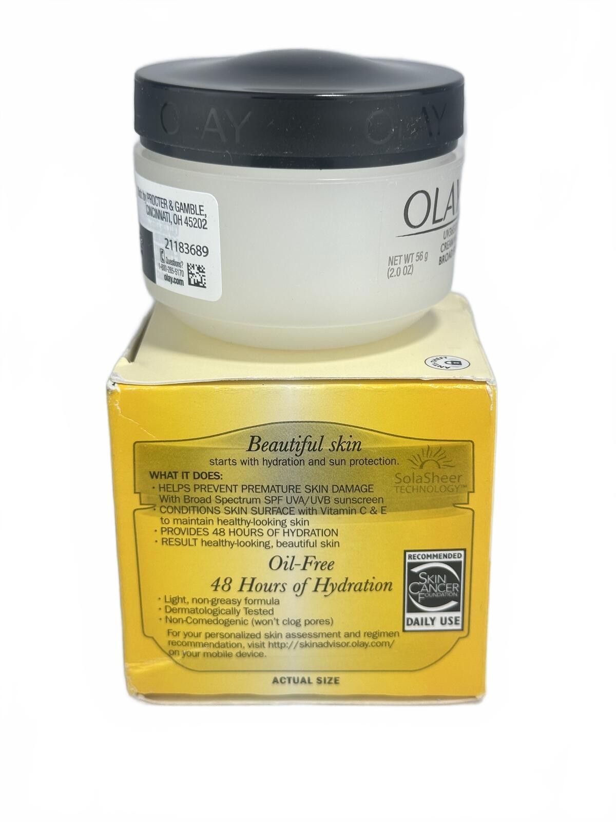Olay Complete UV365 Moisturizer SPF15 56g Daily Face Cream NIB - photo 3