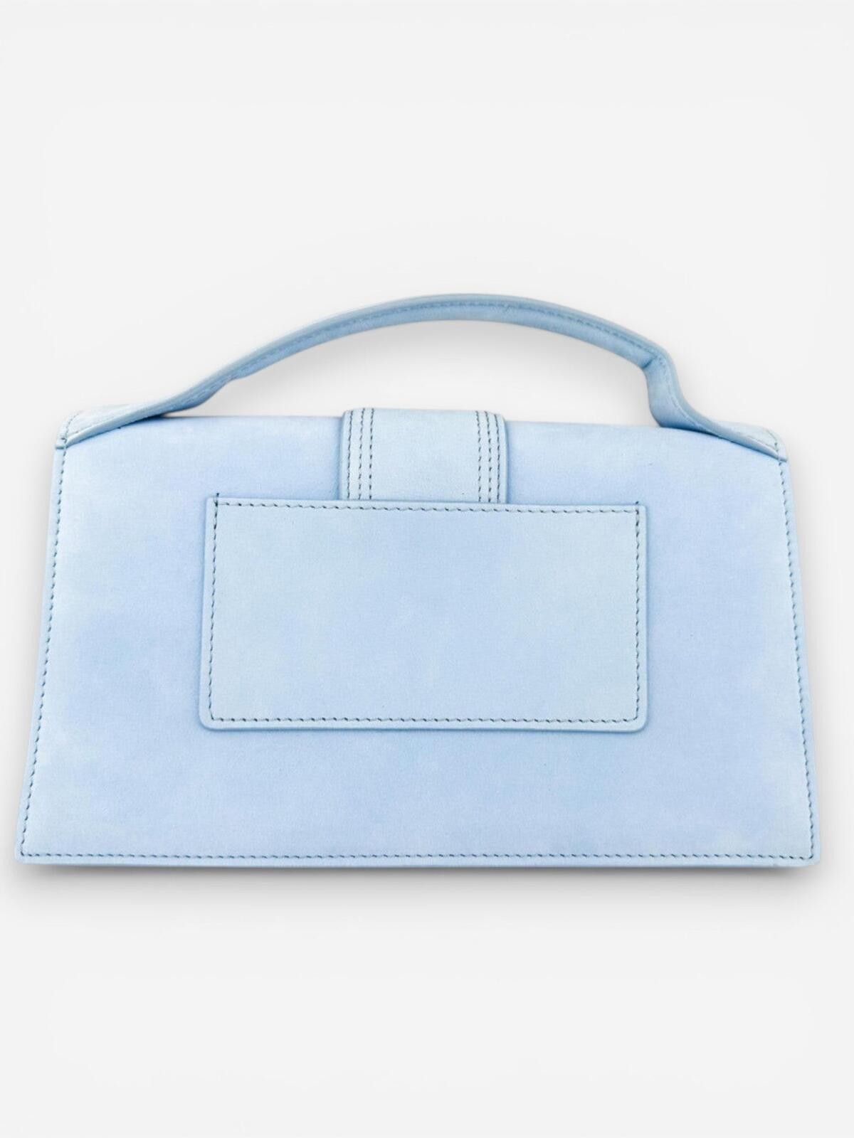 Jacquemus Le Grand Bambino Light Blue Suede Bag NWT - photo 4
