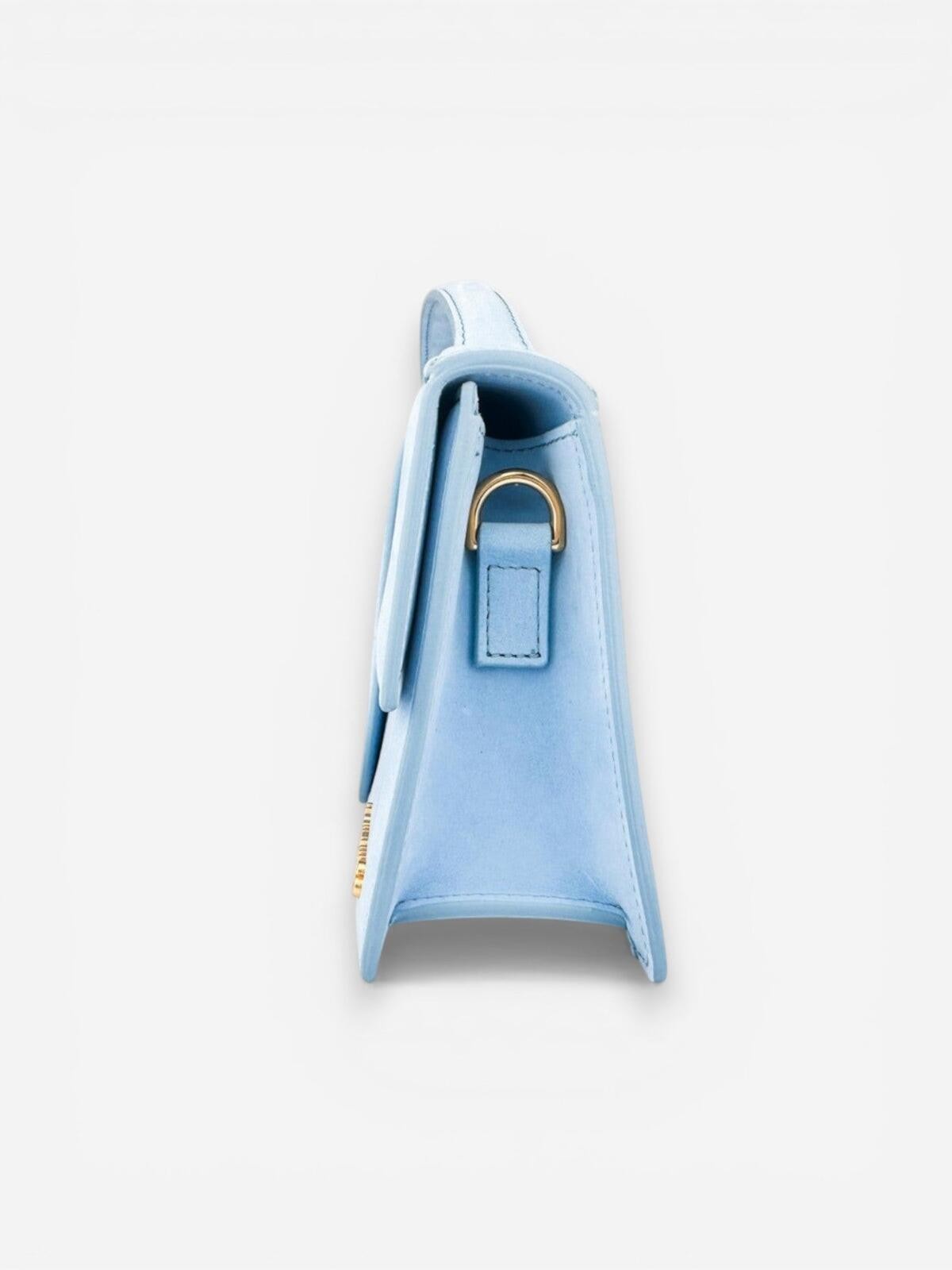 Jacquemus Le Grand Bambino Light Blue Suede Bag NWT - photo 5