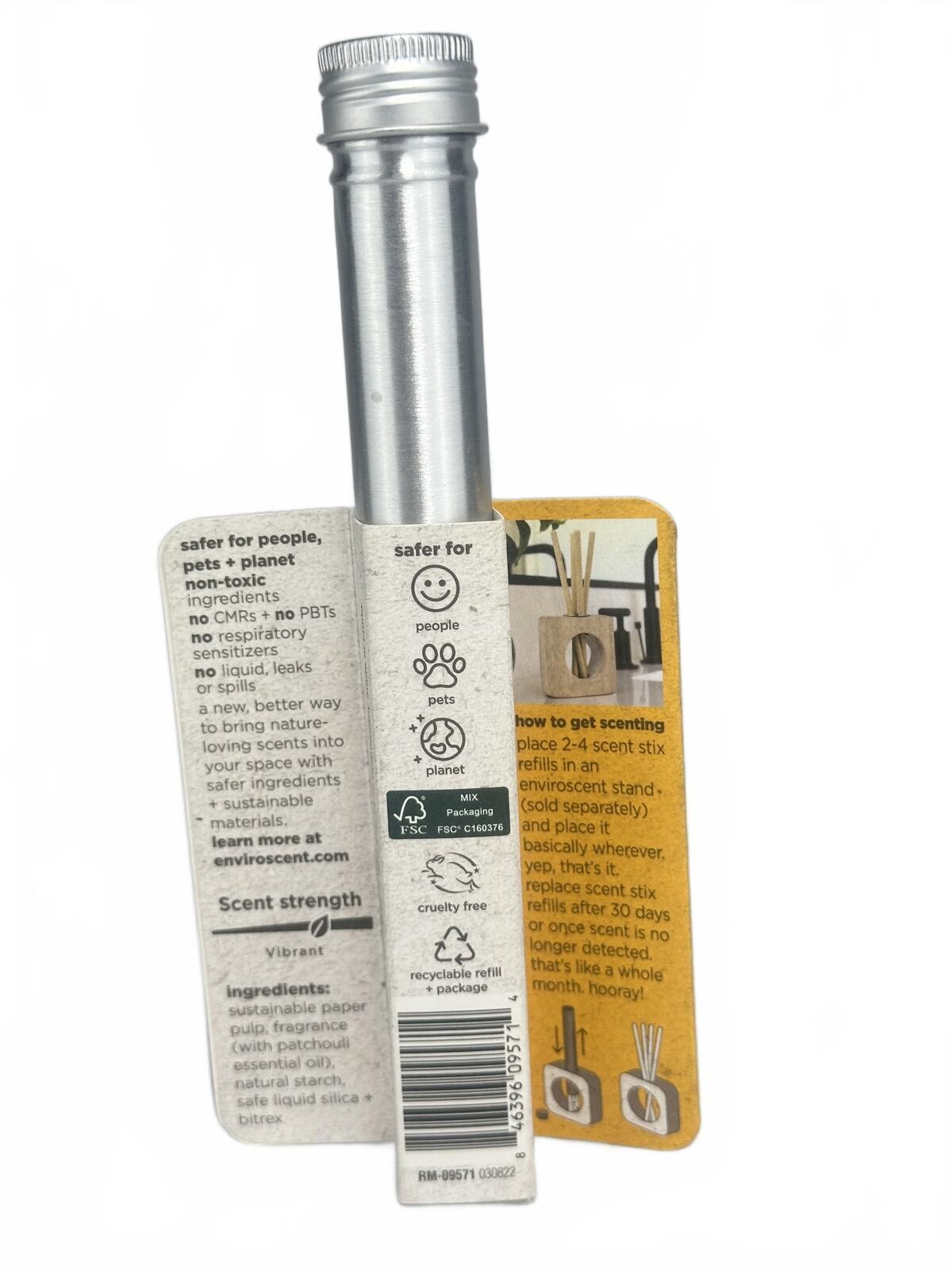 Enviroscent Scent Stix Refills 4 Pack Lemon Leaf Thyme Non Toxic - photo 2