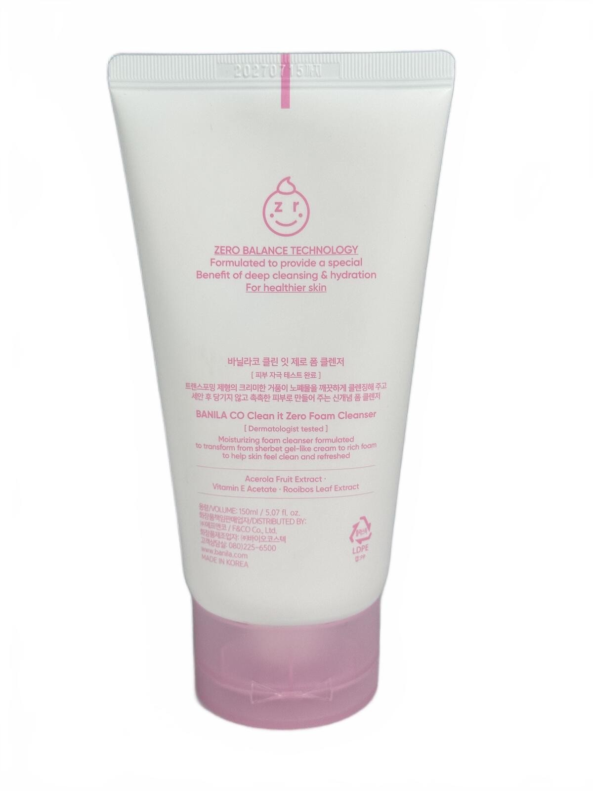 Banila Co Clean It Zero Foam Cleanser 150ml K Beauty Facial Wash - photo 2