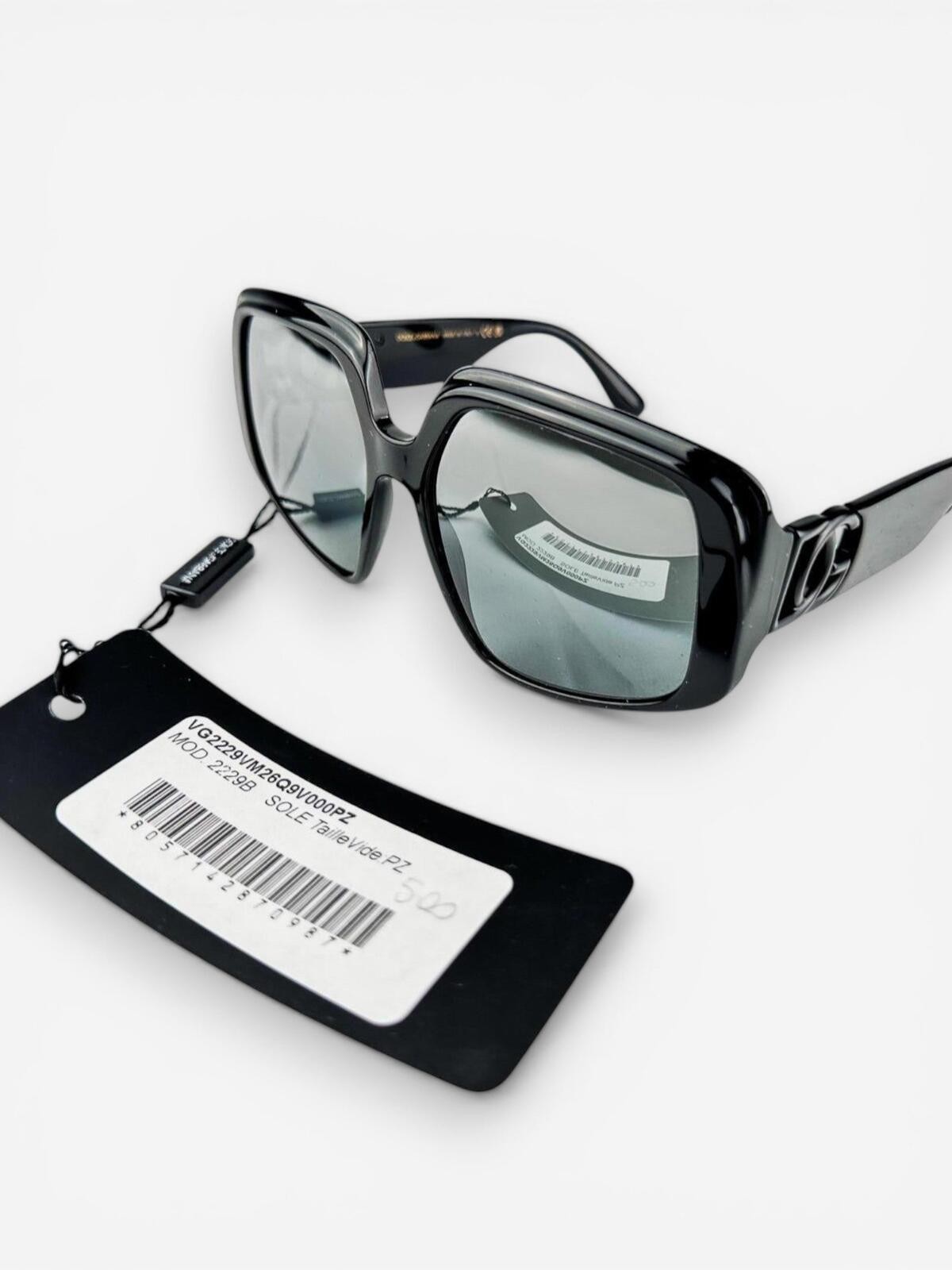 Dolce & Gabbana DG4386 Black Oversized Square Sunglasses