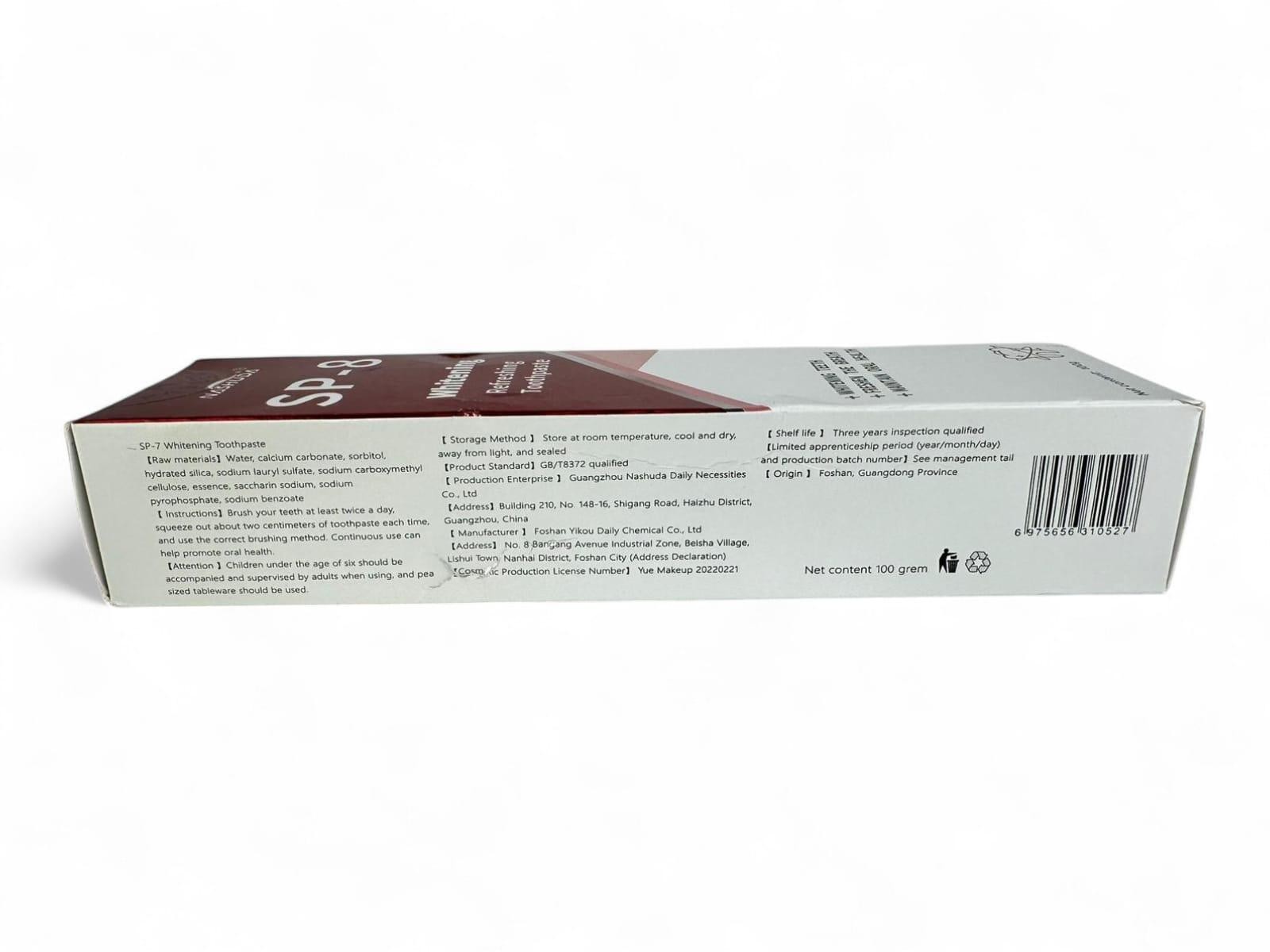 Nashuda SP-8 Whitening Toothpaste - photo 2