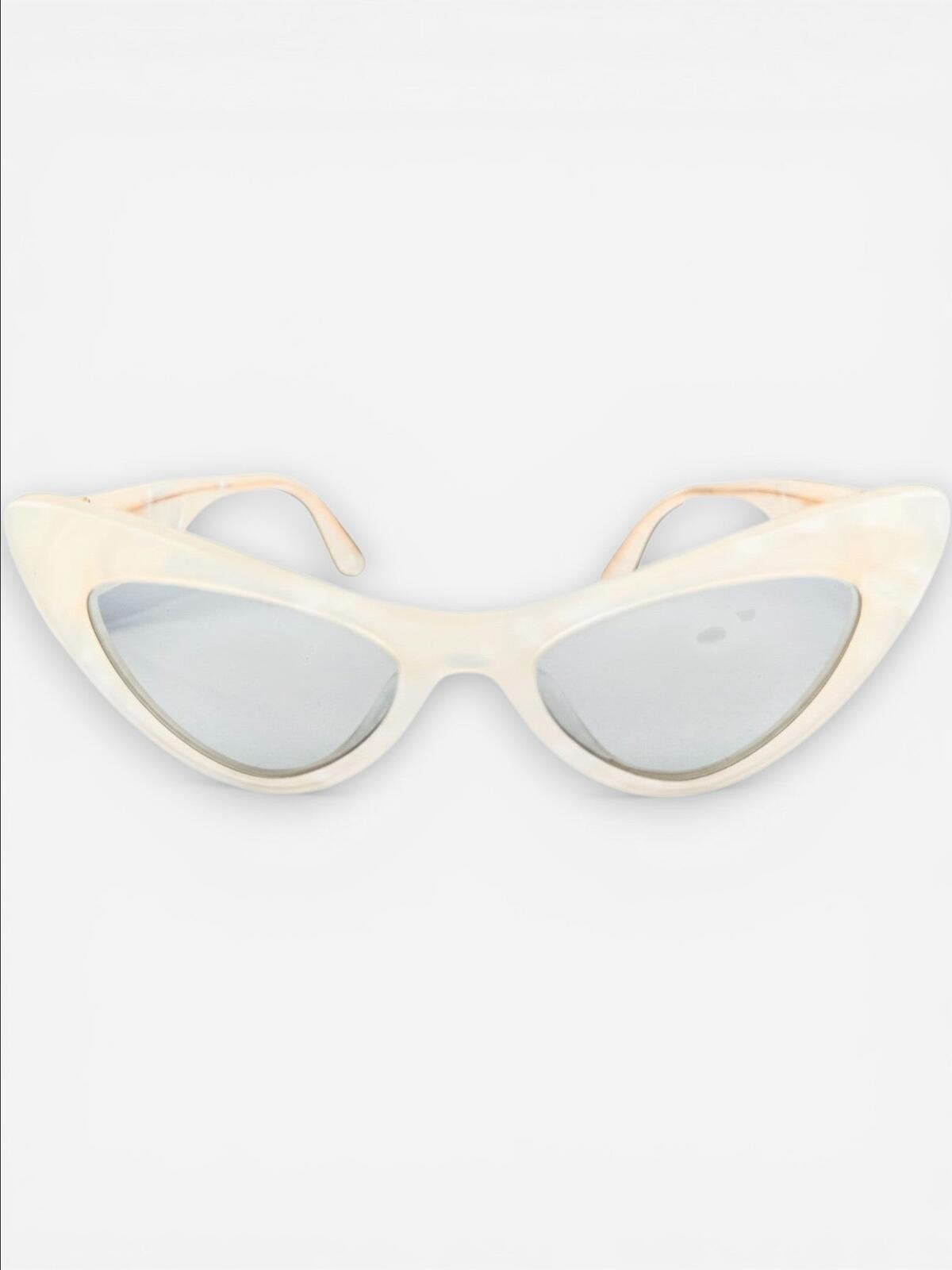 Dolce & Gabbana DG4386-F Pearl Cat-Eye Sunglasses Gold