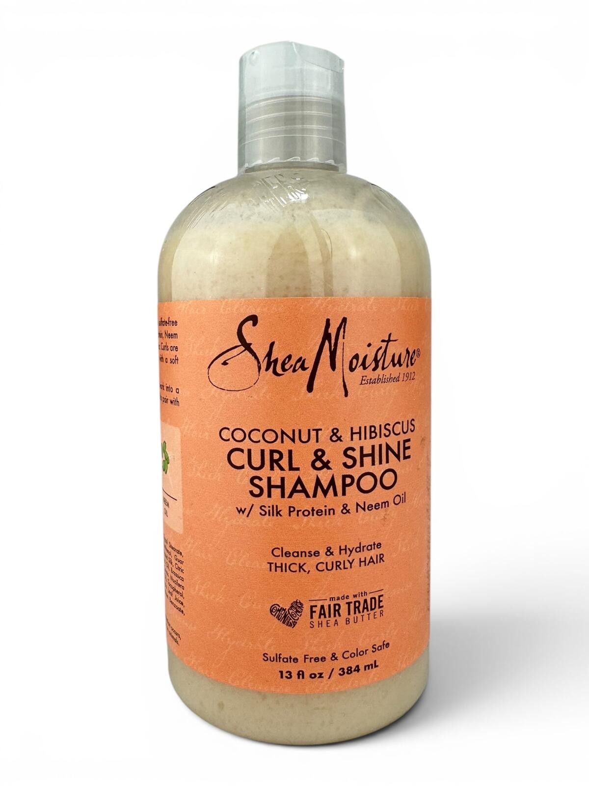 SheaMoisture Coconut Hibiscus Curl & Shine Shampoo 13oz New