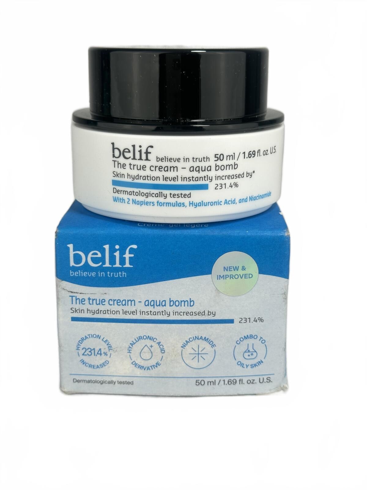 belif Aqua Bomb Moisturizer 50ml K Beauty Hydrating Gel NIB
