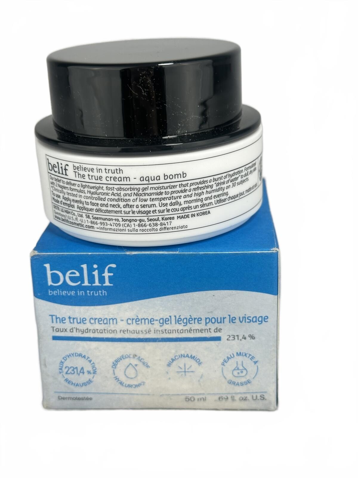 belif Aqua Bomb Moisturizer 50ml K Beauty Hydrating Gel NIB - photo 3