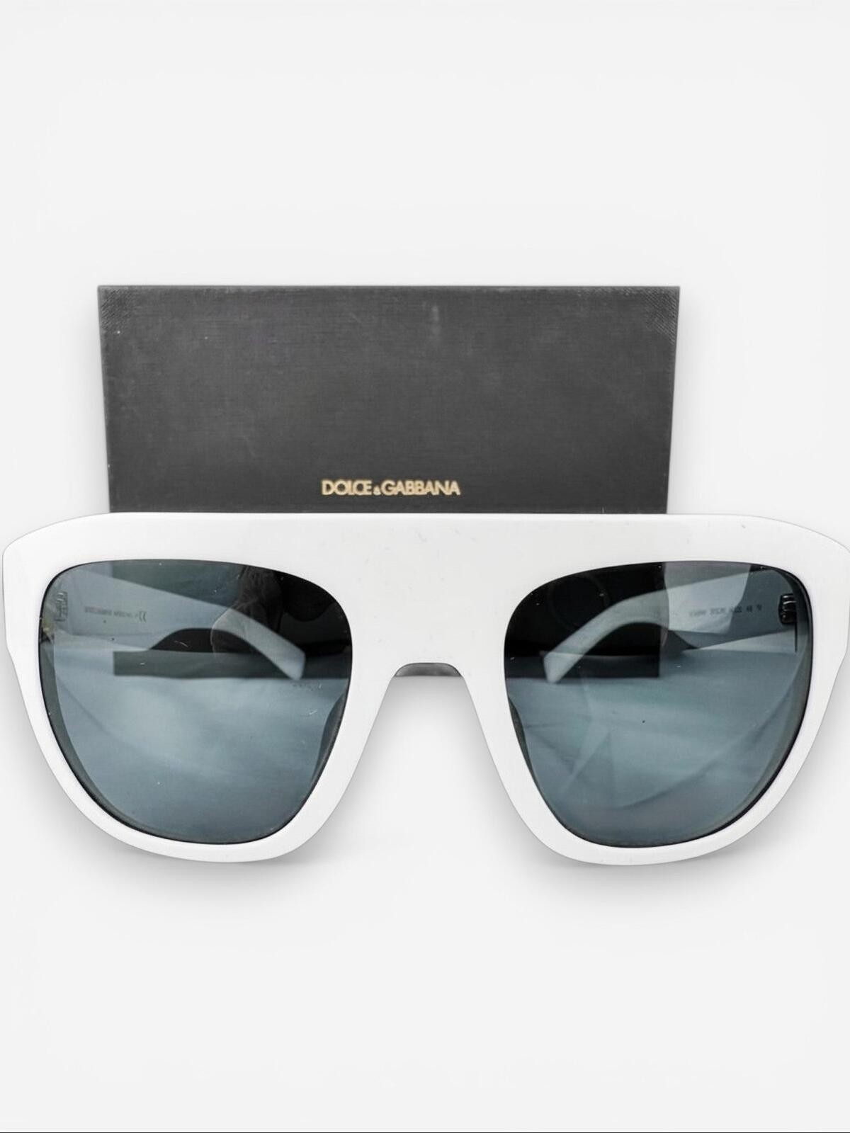 Dolce & Gabbana DG4398-F White Oversized Square Sunglasses Full
