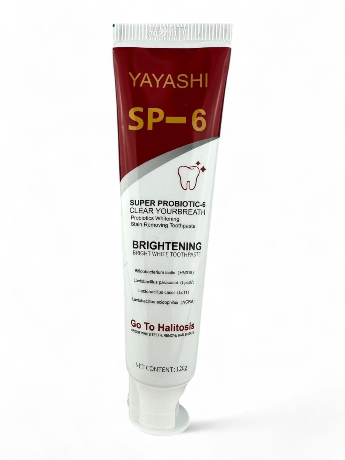 Yayashi SP-6 Probiotic Toothpaste Brightening Whitening Halitosi