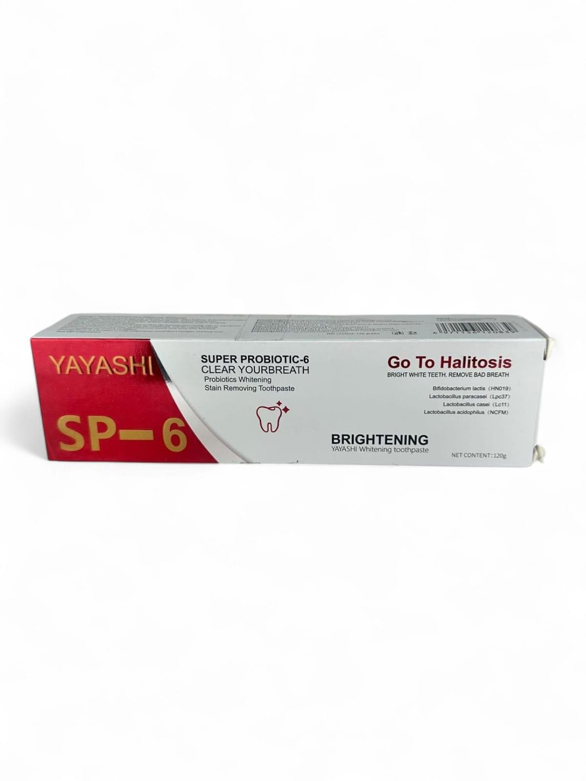 Yayashi SP-6 Probiotic Toothpaste Brightening Whitening Halitosi - photo 2