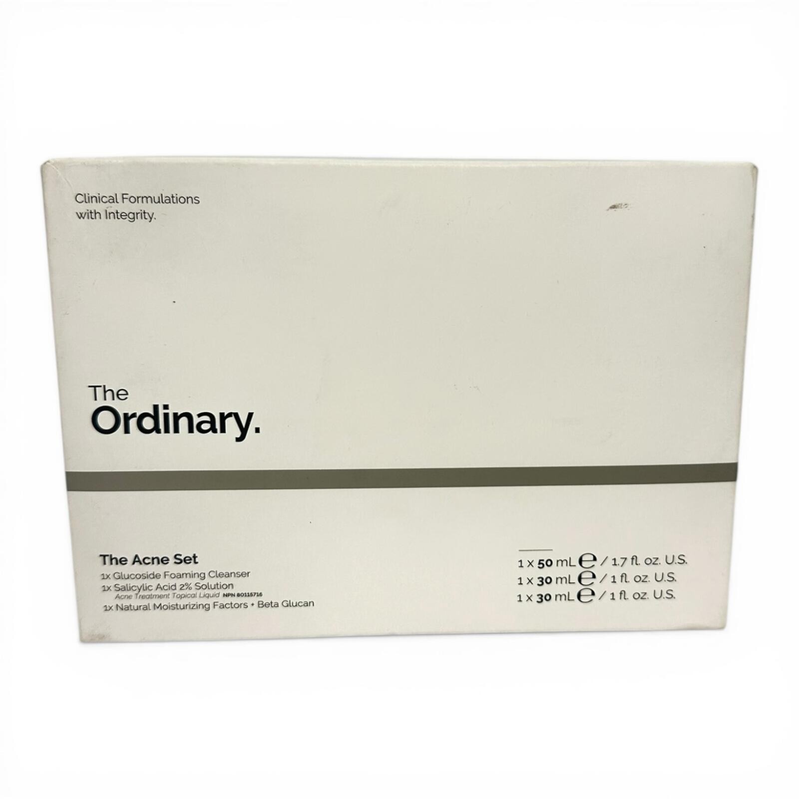 The Ordinary Acne Set Cleanser Salicylic Acid Moisturizer Kit NE