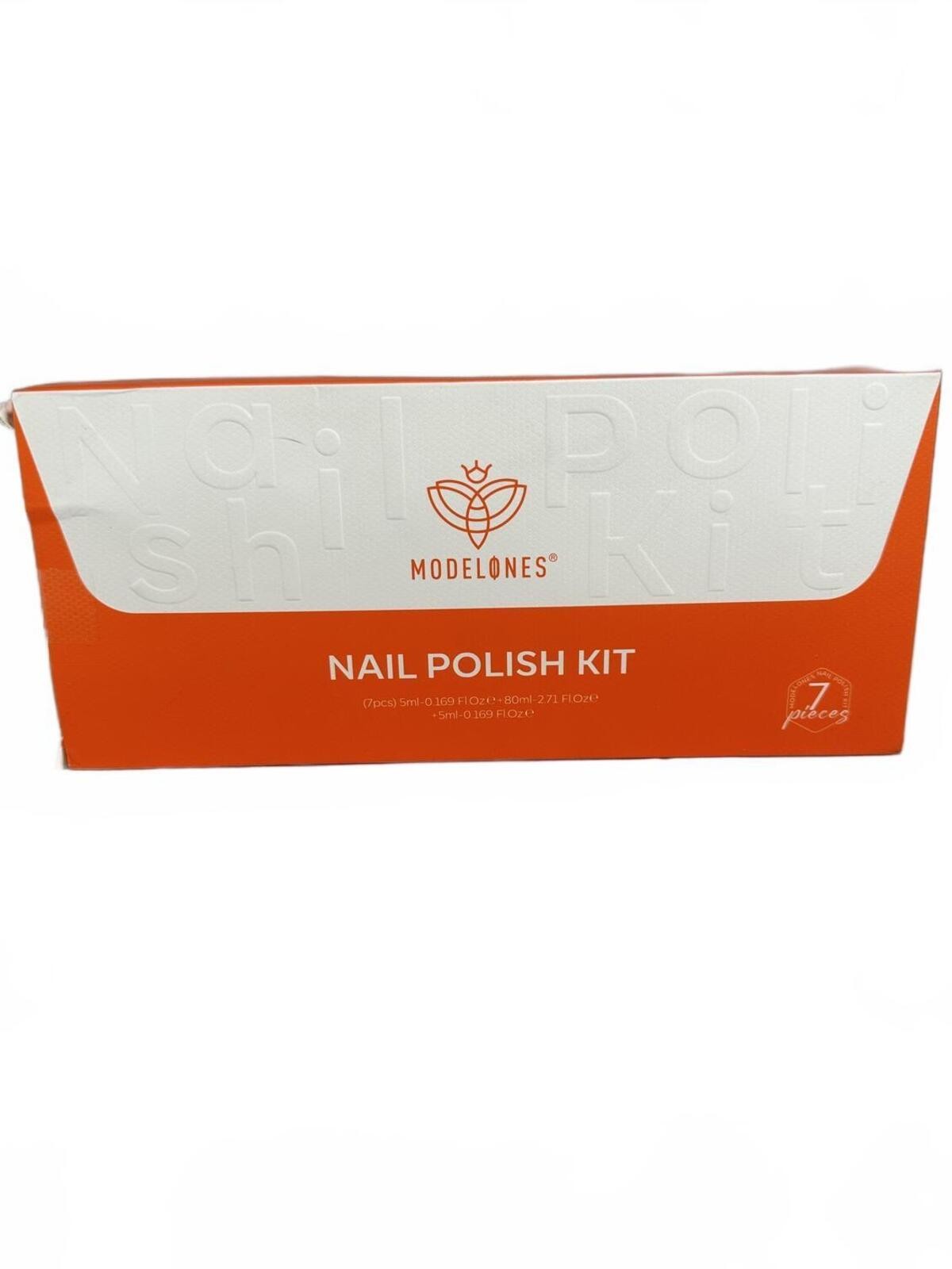 Modelones Nail Polish Kit 7pc Gel Set Base Top Remover Tools NIB