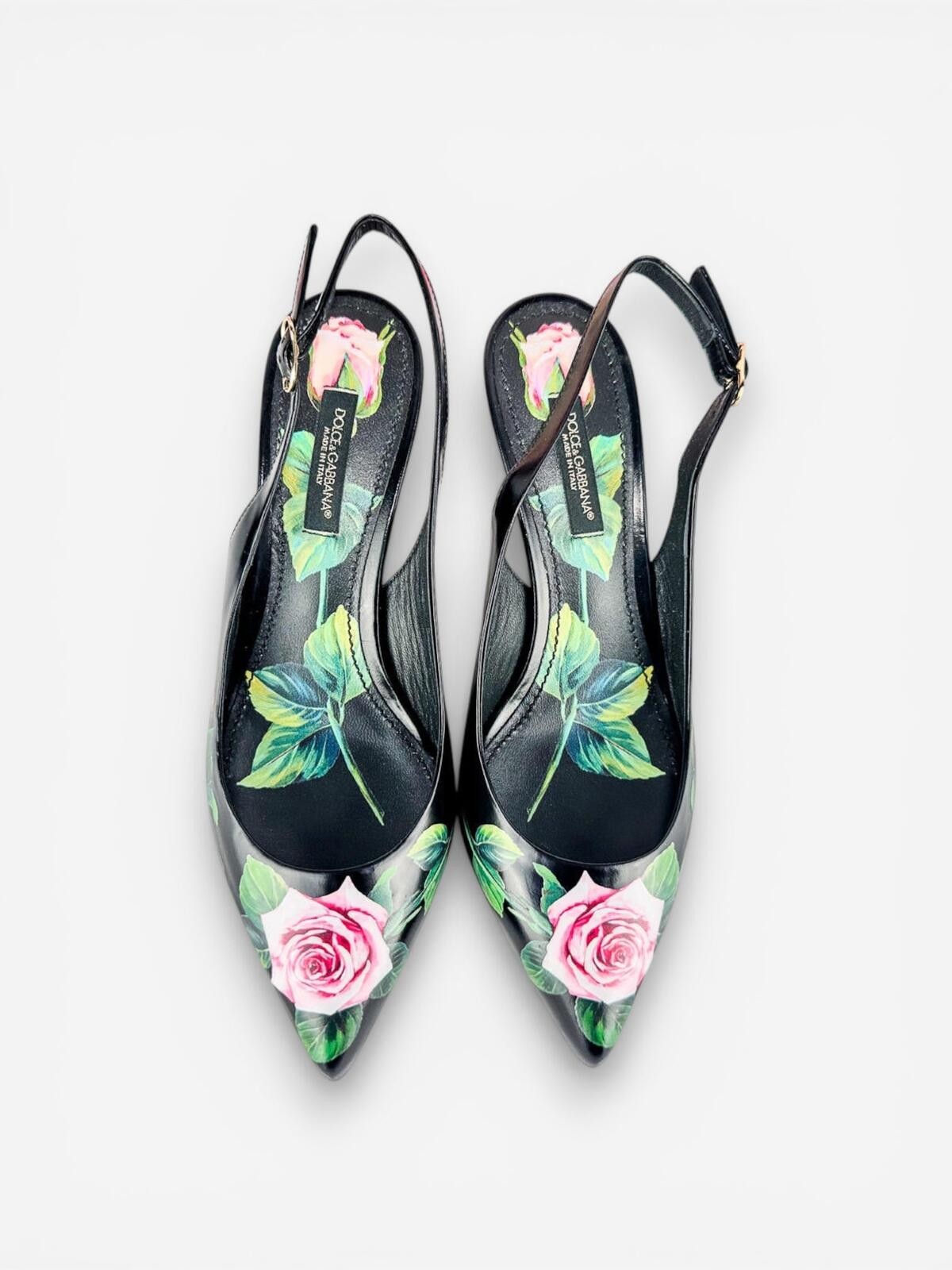 Dolce & Gabbana Lori Rose Floral Slingback Pump EU 35 US 5 | New - photo 2
