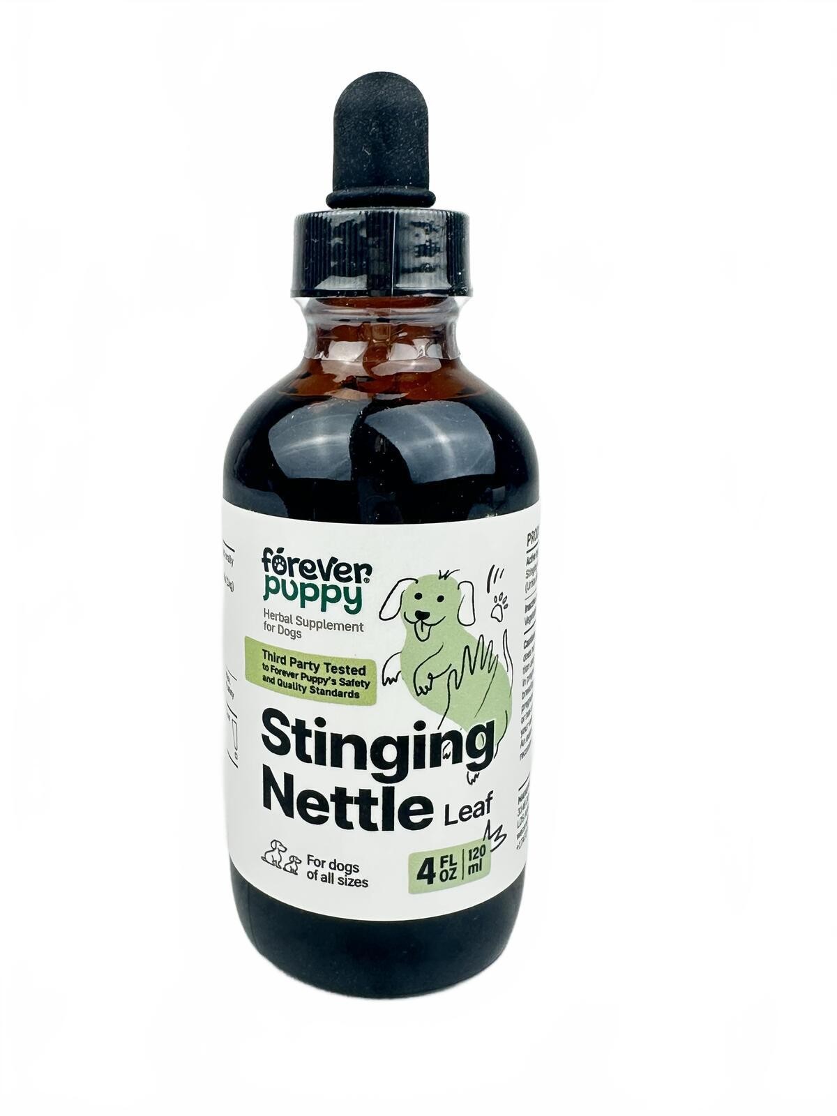 Forever Puppy Stinging Nettle Leaf Drops 4oz Dog Supplement Herb