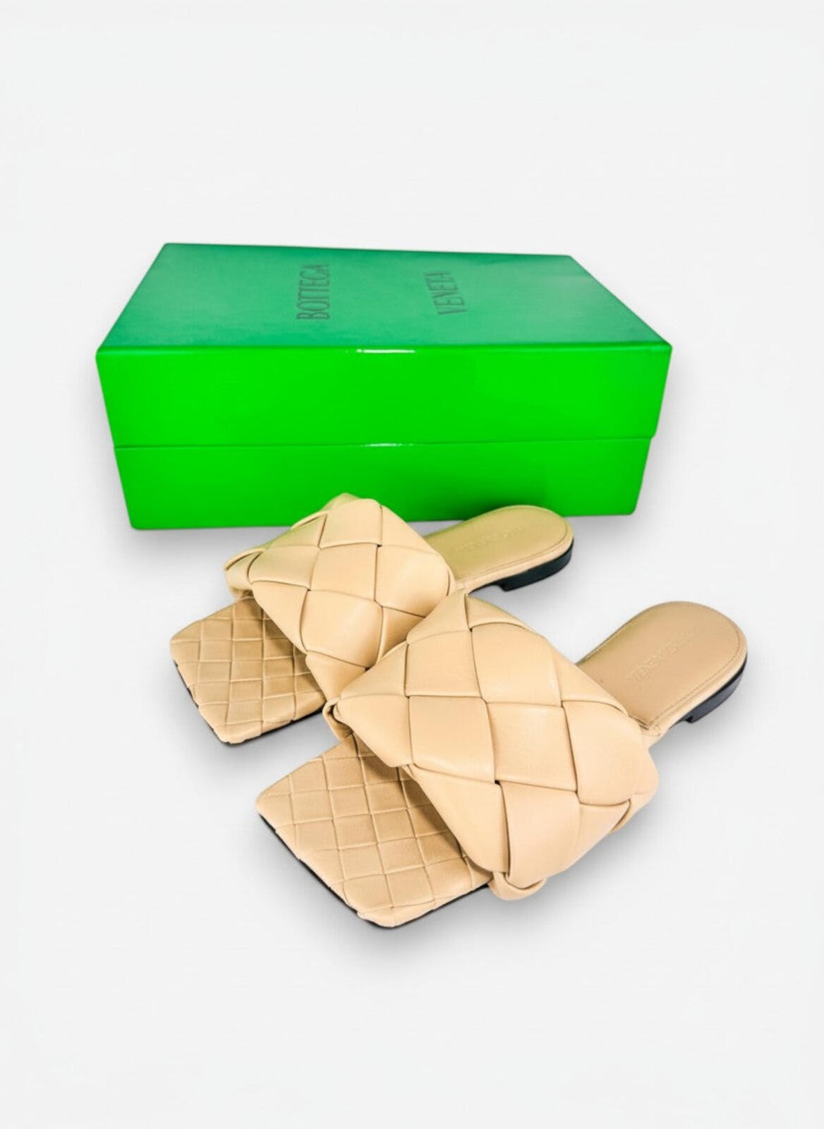 Bottega Veneta Lido Cane Sugar Padded Intrecciato Flat Slide EU - photo 2