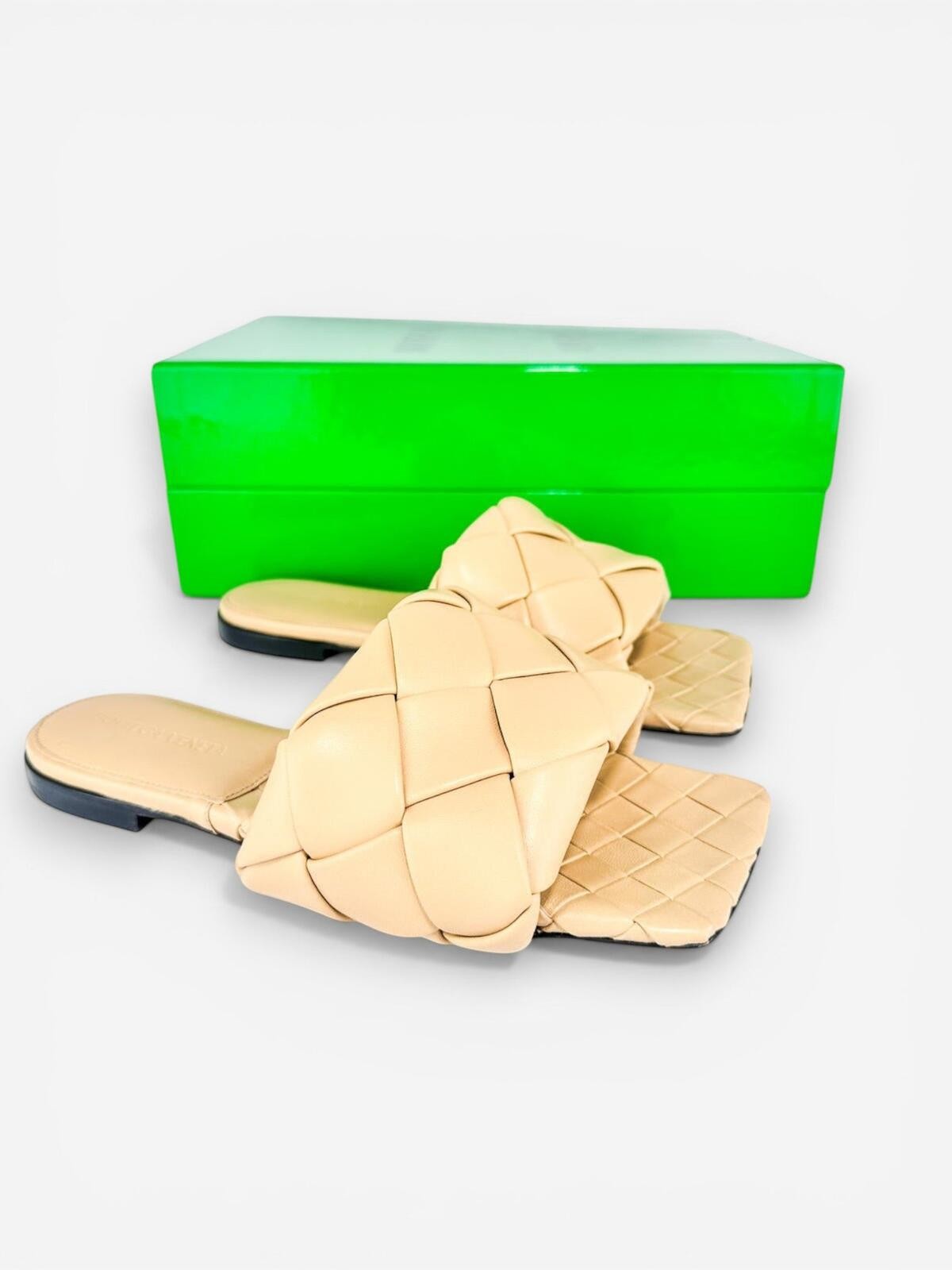 Bottega Veneta Lido Cane Sugar Padded Intrecciato Flat Slide EU - photo 3